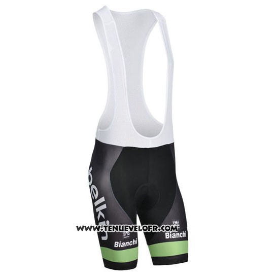 2014 Maillot Ciclismo Belkin Vert et Noir Manches Courtes et Cuissard